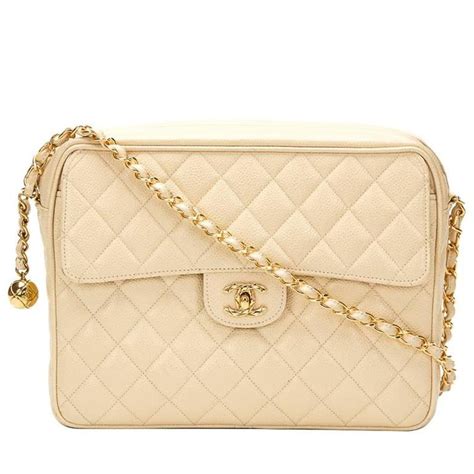 chanel beige leather bag|chanel vintage camera bag beige.